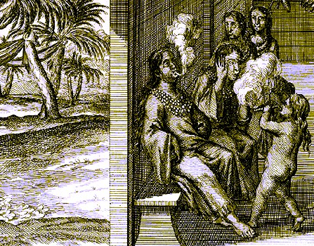 Cuna Natives Smoking in Counsel